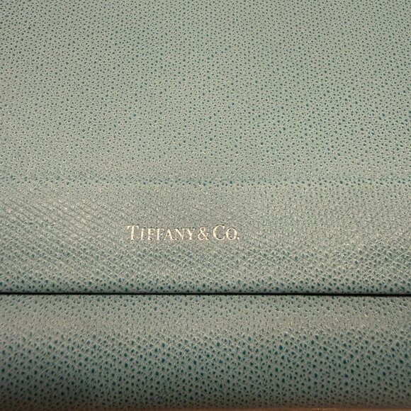TIFFANY & CO NWOT Blue Leather Crossbody bag/clutch - Picture 4 of 14